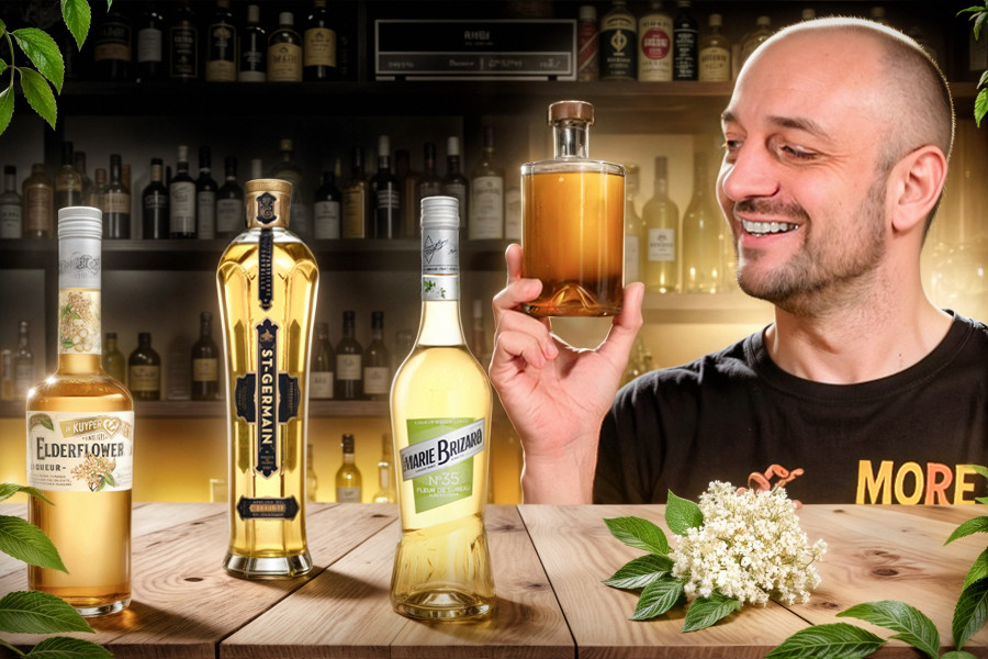 Homemade Elderflower liqueur