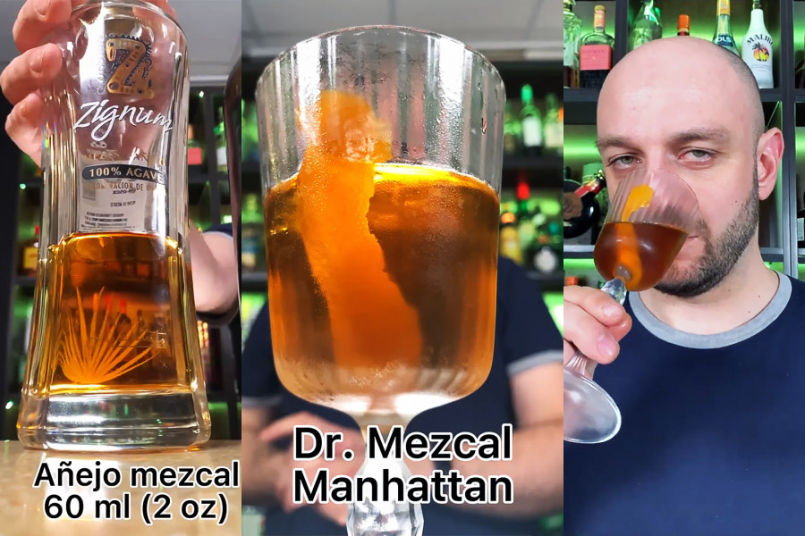 Mezcal Manhattan