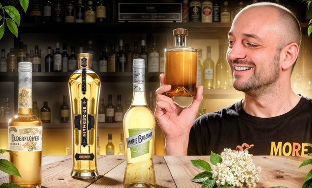 Homemade Elderflower liqueur
